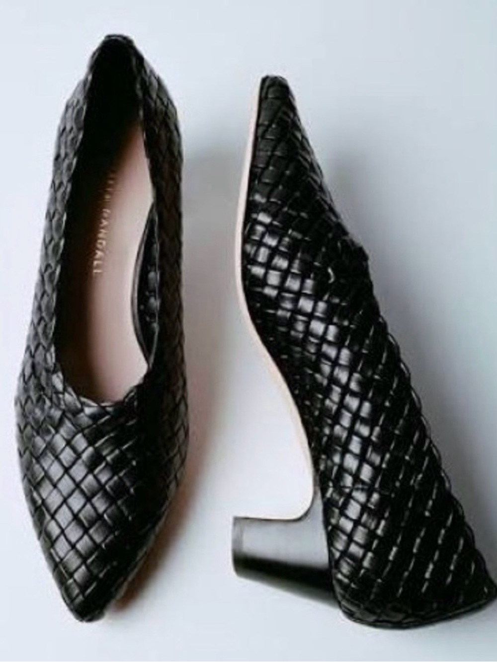 NWOT Loeffler Randall Maeve Woven Low Pump Black